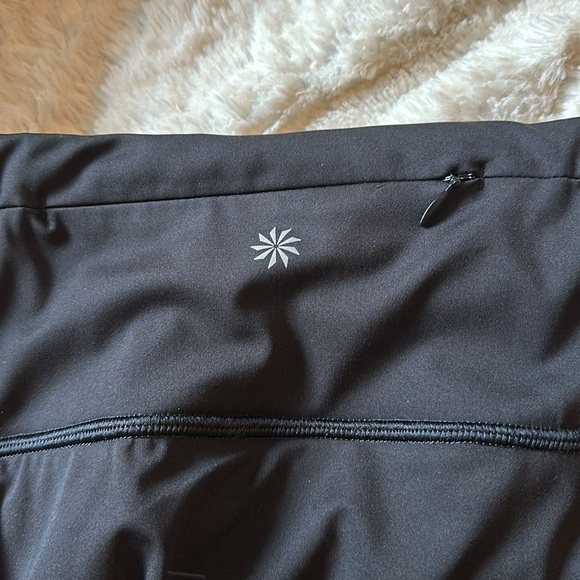 Athleta Black Skort with back zipper pocket. - Picture 2 of 8